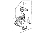 OEM Acura Body Assembly, Throttle - 16400-PG7-A12