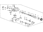 OEM Acura Integra Caliper Assembly, Left Rear (Nissin) - 43230-SD2-A07