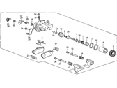 OEM 1993 Acura Legend Caliper Assembly, Left Rear (Nissin) - 43230-SD2-A07