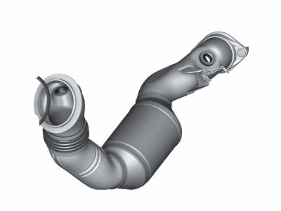 BMW 18-30-7-647-040 Exchange Catalytic Converter Close