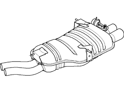 BMW 18-10-7-919-236 Rear Muffler