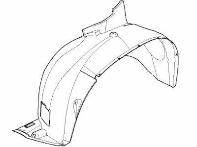 BMW 51-71-8-402-443 Cover, Wheel Housing, Front Left