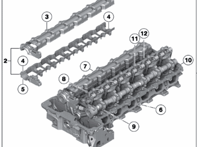 BMW 11-12-7-854-005 Valve Gear Cylinder Head