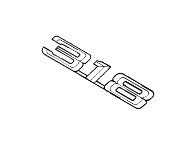BMW 51-14-1-960-222 Trunk Lid Emblem