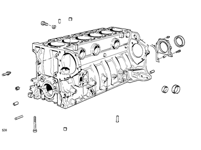 BMW 11-11-1-315-106 Gasket Set Engine Block Asbesto Free