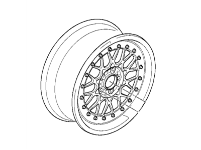 BMW 36-11-2-227-648 Two-Piece Light Alloy Rim