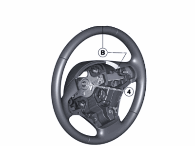 BMW 32-30-6-854-753 Leather Steering Wheel