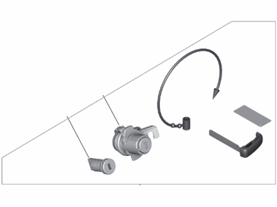 BMW 51-21-9-880-797 SET UNIFORM LOCKING SYSTEM