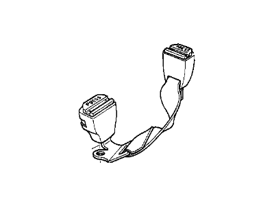 BMW 72-11-8-120-353 Rear Left Lower Seat Belt