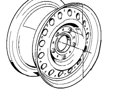 BMW 36-11-1-123-703 Steel Rim Silber