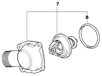 BMW 11-53-1-704-704 Engine Coolant Thermostat Kit