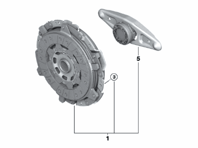 BMW 21-21-2-284-234 Set Clutch Parts