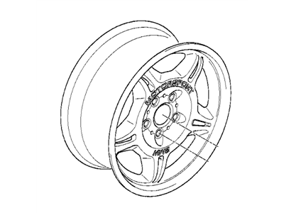 BMW 36-11-2-227-360 Alloy Rim, Forged