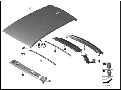 BMW 07-14-7-153-767 Star Screw With Internal Thread