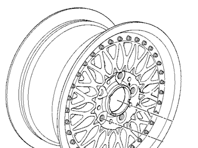 BMW 36-11-1-182-465 Two-Piece Light Alloy Rim