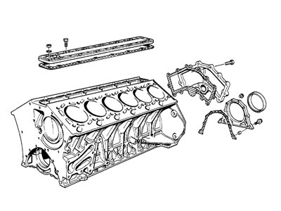 BMW 11-11-9-059-235 Gasket Set Engine Block Asbesto Free