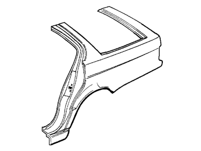 BMW 41-00-8-149-261 Left Rear Side Panel