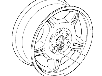 BMW 36-11-2-227-860 Light Alloy Rim Polished