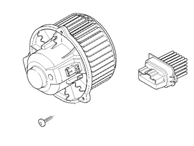 BMW 64-11-6-927-598 Blower Unit