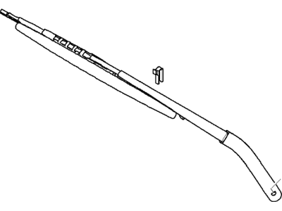 BMW 61-61-7-132-216 Front Windscreen Left Wiper Arm Lhd