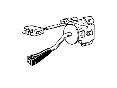 BMW 61-31-1-377-966 Dip-Dim Control Turn Signal Switch