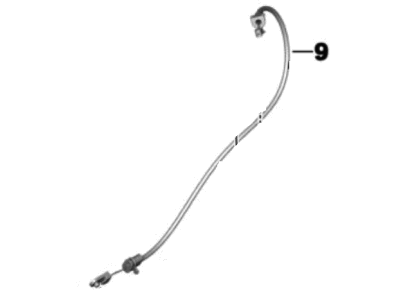BMW 51-24-7-198-887 Bowden Cable, Trunk Lid