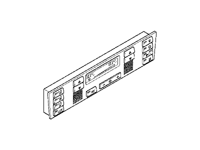 BMW 64-11-6-923-883 Front Plate, Contr. Auto Air Conditioner