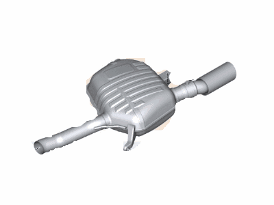 BMW 18-30-7-647-067 Rear Muffler Right