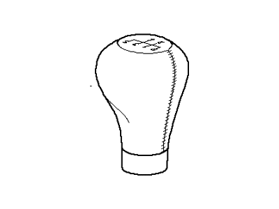 BMW 25-11-7-896-031 Gearshift Knob, Leather/M Plaque/5-Speed