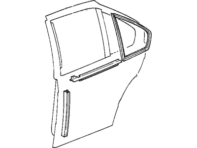 BMW 51-22-8-174-765 Inner Left Window Channel Cover
