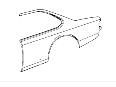 BMW 41-35-1-966-873 Left Rear Side Panel