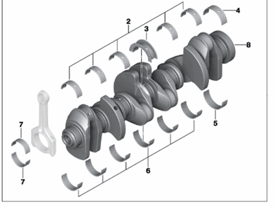 BMW 11-21-7-580-483 Engine Crankshaft