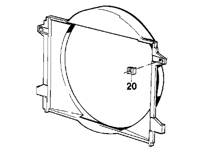 BMW 17-11-2-225-348 Fan Shroud