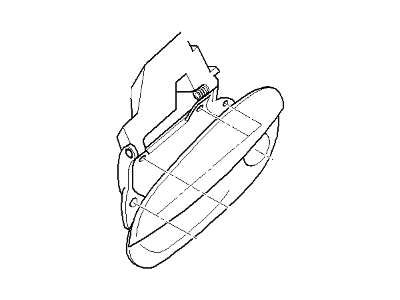 BMW 51-21-7-114-955 Outer Door Handle, Left
