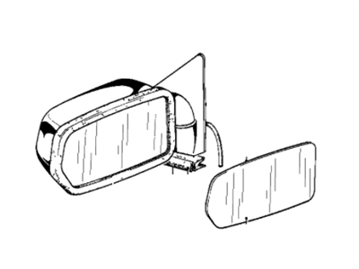 BMW 51-16-1-874-927 Electric.Exterior Heatable Mirror Left