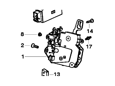 BMW 51-21-8-122-417 Front Left Door Lock