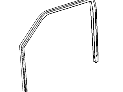 BMW 51-32-1-904-782 Right One-Piece Window Guide