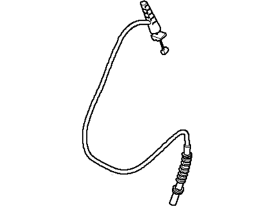 BMW 51-22-7-137-089 Bowden Cable, Outside Door Handle, Rear