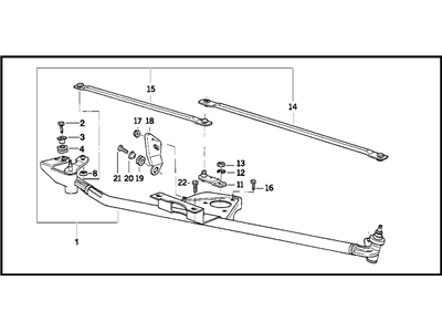 BMW 61-61-8-215-988 Wiper Linkage