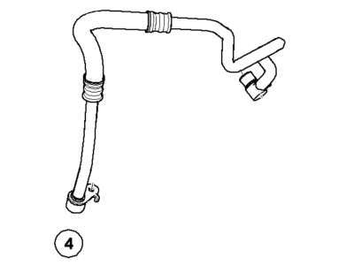 BMW 17-22-7-565-938 Engine Oil Cooler Pipe, Return