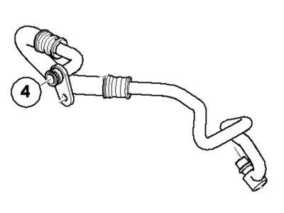 BMW 17-22-7-565-937 Engine Oil Cooler Pipe, Flow