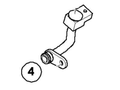 BMW 17-22-7-558-467 Engine Oil Cooler Pipe, Return