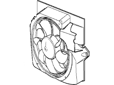 BMW 64-50-8-364-093 Cooling Fan Assembly