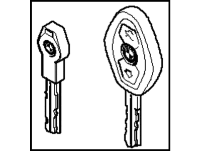 BMW 51-21-0-303-363 Set Of Keys With Ews Control Unit