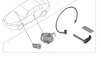 BMW 51-21-7-401-215 Set Uniform Locking System (Code)