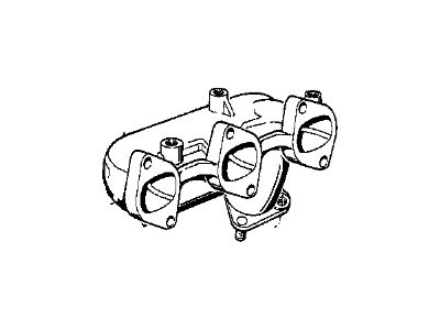 BMW 11-62-1-260-071 Exhaust Manifold, Rear