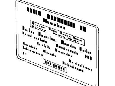 BMW 64-50-1-380-983 Label "Air Condition"