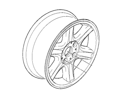 BMW 36-11-1-092-587 Light Alloy Rim