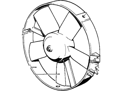 BMW 64-54-1-376-973 Radiator Condenser Cooling Fan