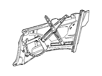 BMW 51-34-8-147-530 Rear Right Window Regulator